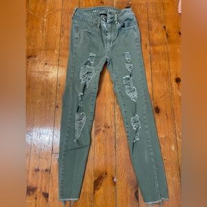 Green Skinny Jean
